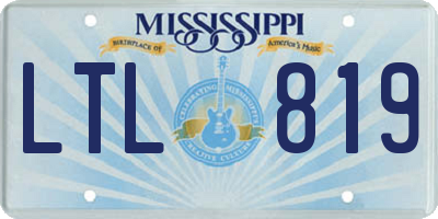 MS license plate LTL819