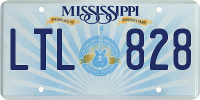 MS license plate LTL828