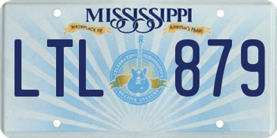 MS license plate LTL879