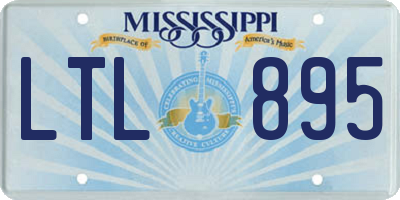 MS license plate LTL895