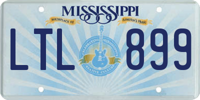 MS license plate LTL899