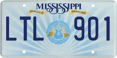 MS license plate LTL901
