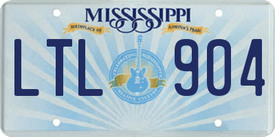 MS license plate LTL904