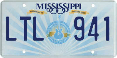 MS license plate LTL941