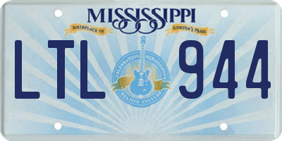 MS license plate LTL944
