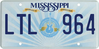 MS license plate LTL964