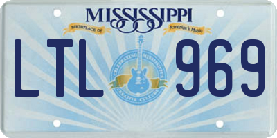 MS license plate LTL969