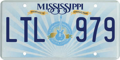 MS license plate LTL979