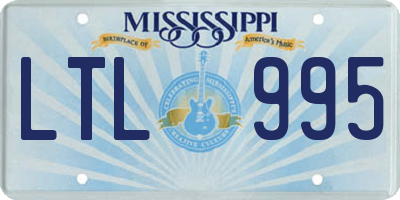 MS license plate LTL995