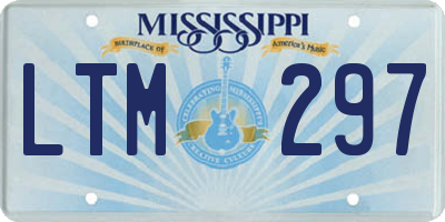 MS license plate LTM297