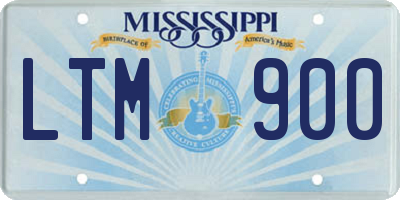 MS license plate LTM900