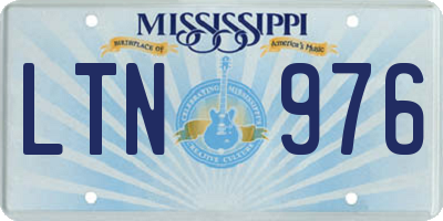 MS license plate LTN976