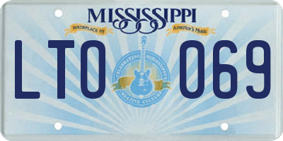 MS license plate LTO069