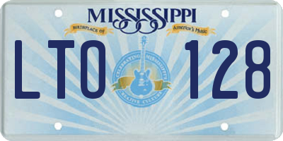 MS license plate LTO128