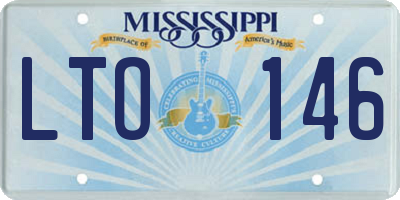 MS license plate LTO146