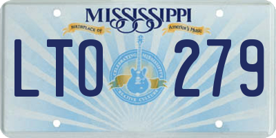 MS license plate LTO279