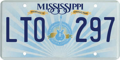 MS license plate LTO297