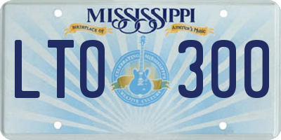 MS license plate LTO300