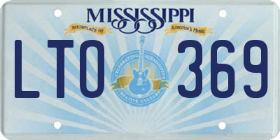 MS license plate LTO369
