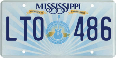 MS license plate LTO486