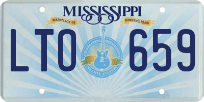 MS license plate LTO659