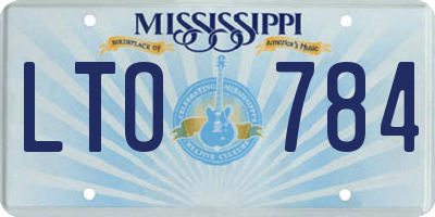 MS license plate LTO784