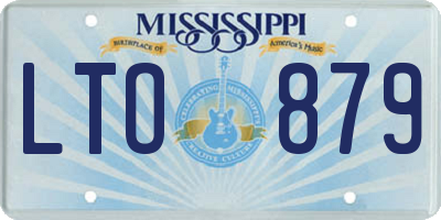 MS license plate LTO879