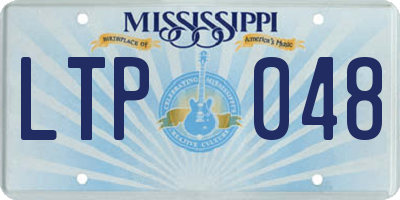MS license plate LTP048