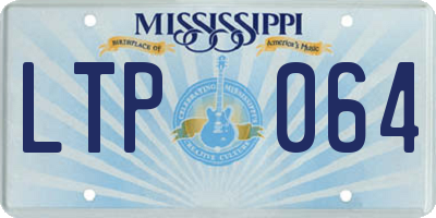 MS license plate LTP064
