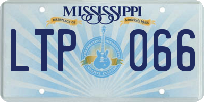 MS license plate LTP066