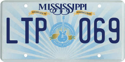 MS license plate LTP069