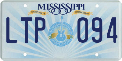MS license plate LTP094