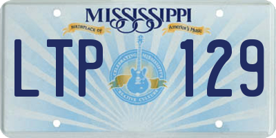 MS license plate LTP129
