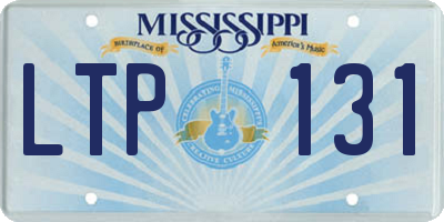 MS license plate LTP131