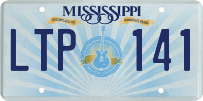 MS license plate LTP141