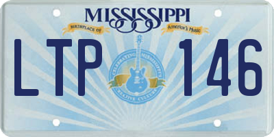 MS license plate LTP146