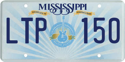 MS license plate LTP150