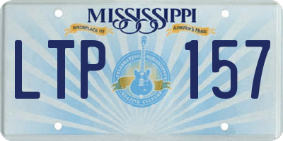 MS license plate LTP157