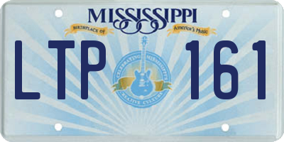 MS license plate LTP161