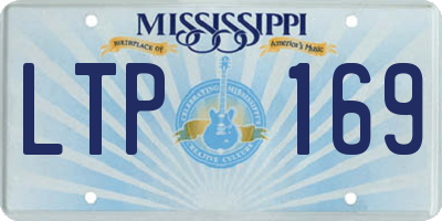 MS license plate LTP169