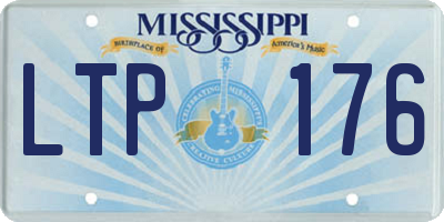 MS license plate LTP176