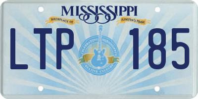 MS license plate LTP185