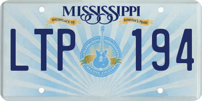 MS license plate LTP194