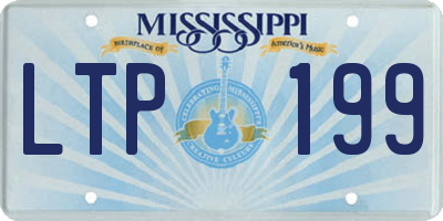 MS license plate LTP199