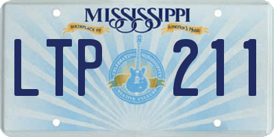 MS license plate LTP211