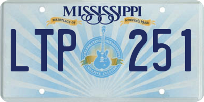 MS license plate LTP251