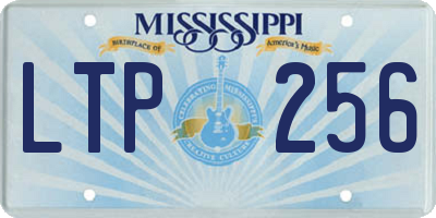 MS license plate LTP256