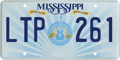 MS license plate LTP261