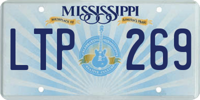 MS license plate LTP269
