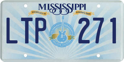 MS license plate LTP271